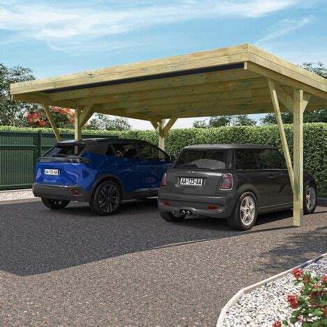 Carport Voitures En Bois Trait M Victor Design