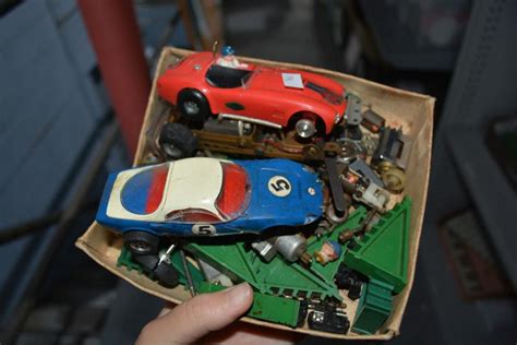 Sold Price: Collection of vintage Scalextric slot racing cars - May 4 ...