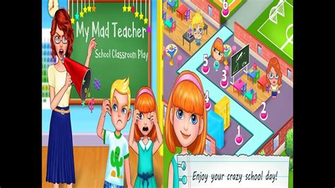 Crazy Mad Teacher School Classroom Trouble Maker Gameplay Girls Games