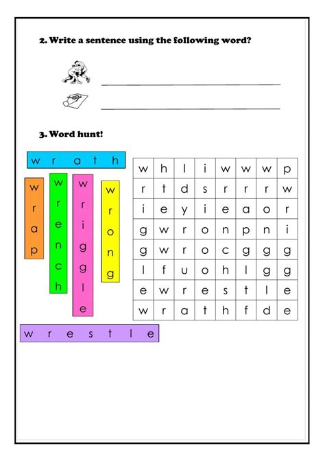 Lesson 35 Wr Sound Worksheet Live Worksheets