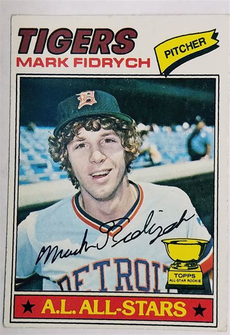 Mark Fidrych Rookie 1977 Topps 265 Pitcher Detroit Tigers Roy Bird