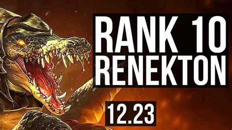 Renekton Vs Darius Top 526 Rank 10 Renekton Euw Challenger