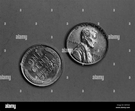 1950s ABRAHAM LINCOLN PENNY HEADS AND TAILS Stock Photo - Alamy