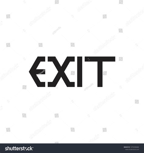 Exit Logo Vector Stock Vector (Royalty Free) 1070206682 | Shutterstock