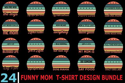 Funny Mom Quotes T-Shirt Bundle, Graphic by Graphics Store · Creative ...