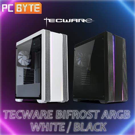 Tecware Bifrost Argb Tg Atx Gaming Case Blackwhite Shopee Malaysia