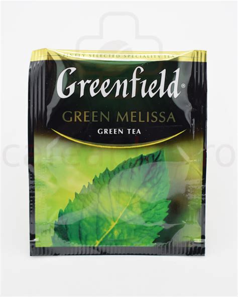 Greenfield ceai verde "Green Melissa" plic 1,5g. 100buc. - CafeaPlus