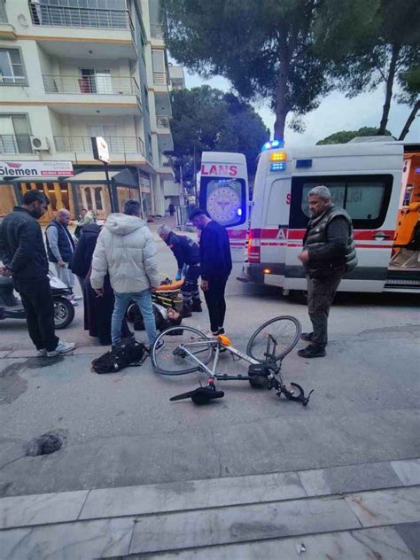 Milasta Kaza Otomobil Bisiklete Arpt Yaral Marmaris Man Et