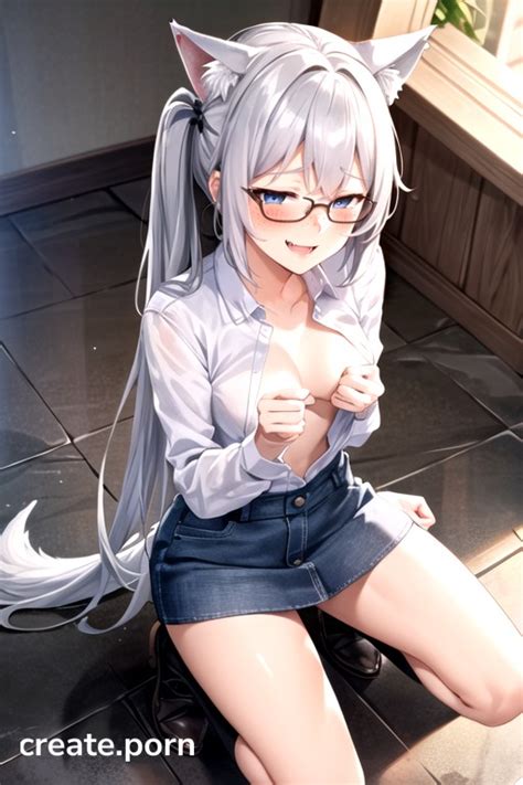 Pigtails Topless Wolf Ears Ai Porn