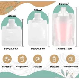 Portable Travel Fluid Makeup Packing Bag Pcs