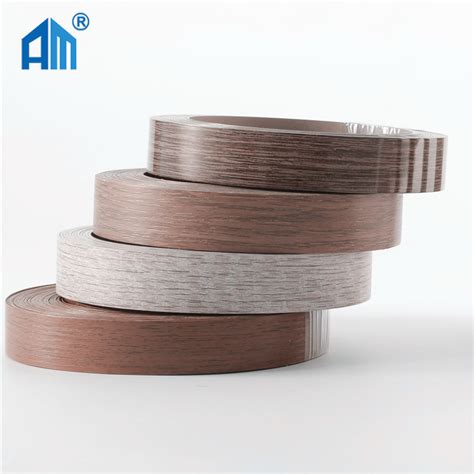 Pvc Edge Banding Factory Supply Solid Color Woodgrain High Glossy Edge