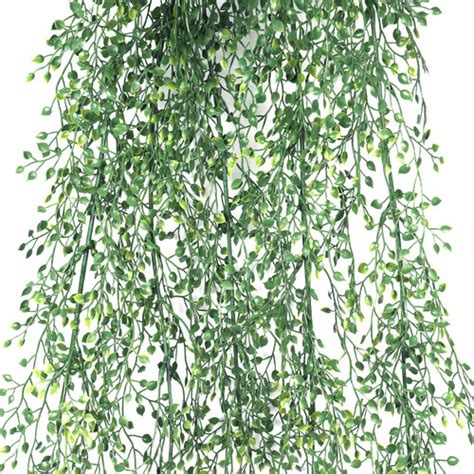 90cm Faux Hanging Heart Leaf Plant Temple Webster