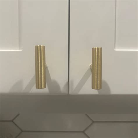 Modern Brushed Brass Kitchen Cabinet Knobs And Handles Gold Furniture Drawer Dresser Cupboard