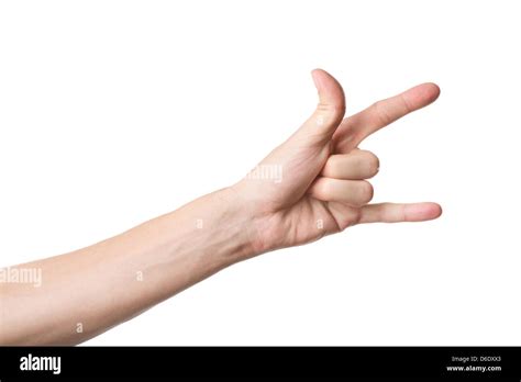 Rock Hand Gesture Stock Photo Alamy