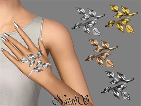 Natalis Ts Hands Leaf Bracelet Ft Fa Leaf Bracelet Leaf Earrings