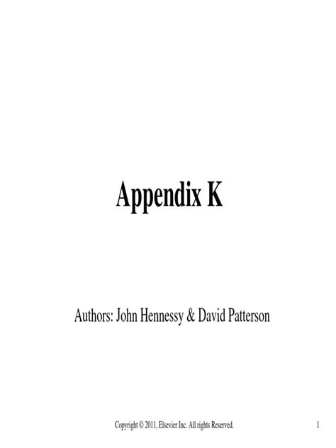 Appendix K Pdf Central Processing Unit Classes Of Computers