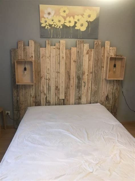 T Tes De Lit En Bois Refaire Avec Des Palettes