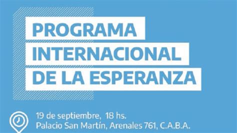 Presentaci N Del Programa Internacional De La Esperanza L Osservatore