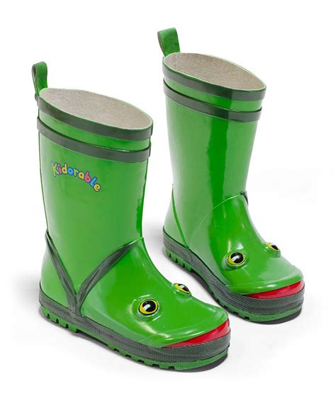 Green Frog Rain Boot Kids Rain Boots Rain Boots Rubber Rain Boots