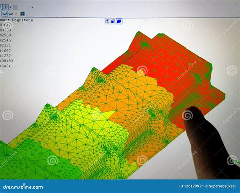 Finite Element Stress Analysis Of A Mechanical Cad Part Isolated On