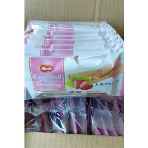 Jual Agen Distributor Cemilan Ringan Snack Wafer Biskuit Monde Egg Roll