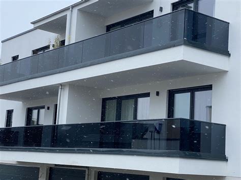 Ganzglas Geländer Balkon und Terrassen geländer für ESG VSG Mit Statik