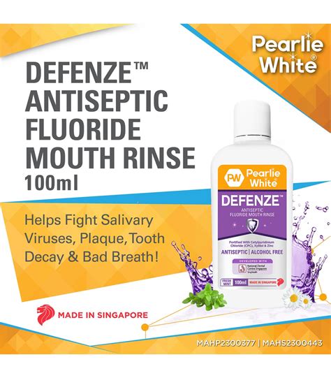 Pearlie White Defenze Antiseptic Mouth Rinse Ml