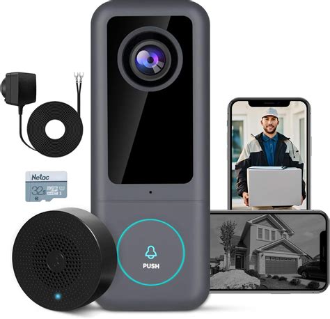 Gowok Smart Video Doorbell Camera Wired K Ultra Hd Doorbell Camera