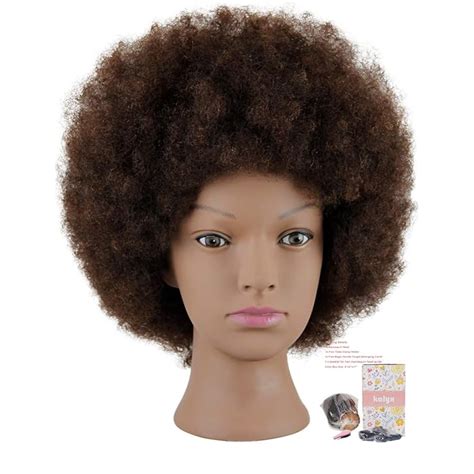 Buy Mannequin Head African American With Human Hair Cosmetology