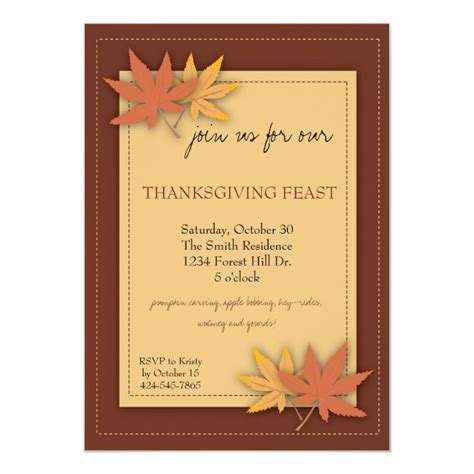 Thanksgiving Party Invitation | Zazzle.com