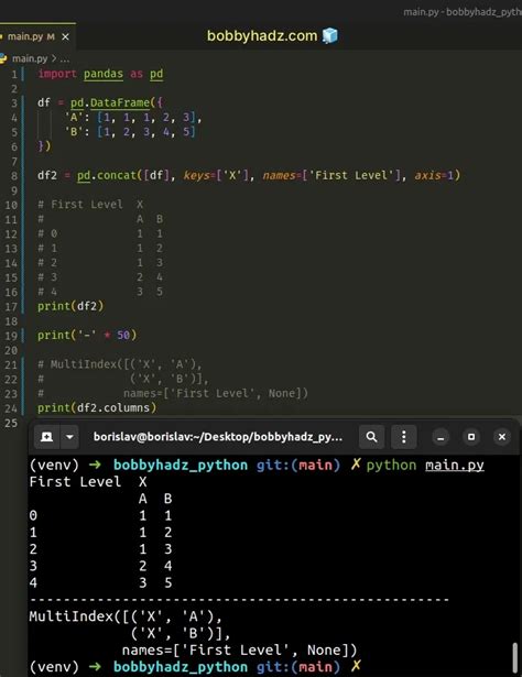 How To Add A Level To Pandas Multiindex In Python Bobbyhadz