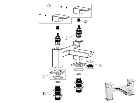 Bristan Cobalt Bath Filler Chrome Shower Spares And Parts Bristan