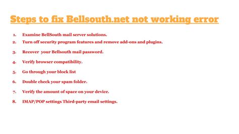 Ppt Troubleshooting Steps To Fix Bellsouth Net Email Login Problem