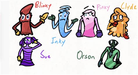 My Personal Redesigns Of The Pac Man Ghosts By Awesomecraft On Deviantart