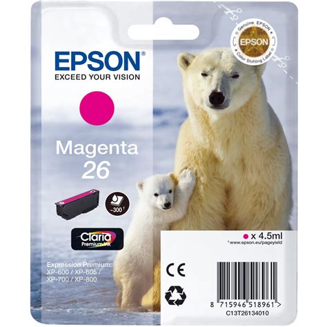 Epson Tinte C13T26134010 Magenta Tinten Epson Mindfactory De