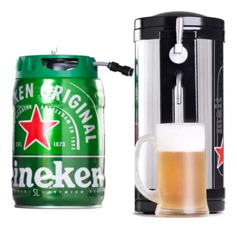 Chopeira Portátil Barril Heineken 5 Litros Serpentina A Gelo