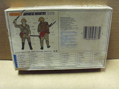 MATCHBOX JAPANESE INFANTRY 49 MILITARY PIECES 1:76 SCALE P-5007 RARE