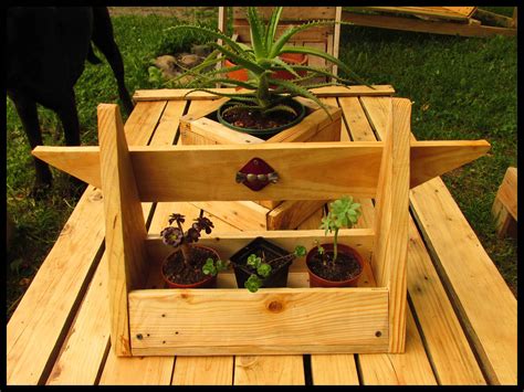 Small Succulent Planters Made Out Of Pallet Wood Pallets