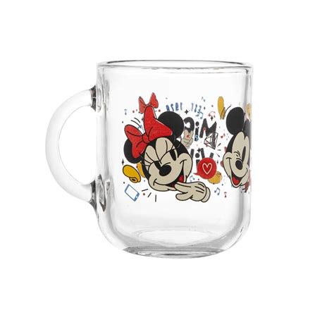 Taza Crisa Vidrio Transparente Dise O Mickey Fiesta Walmart