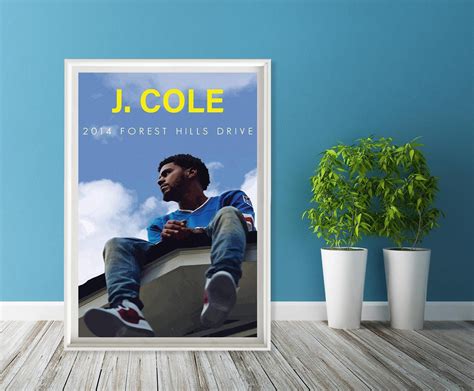 J Cole 2014 Forest Hills Drive Album Art Music Poster Etsy