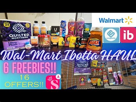 Wal Mart Ibotta Haul Offers Paid An Item Youtube