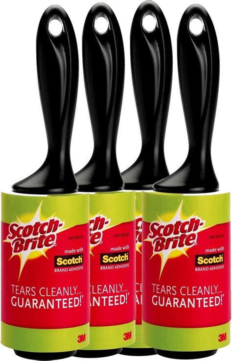 Scotch Brite 9369702 Lot De 4 Rouleaux Anti Peluches Retirent Les