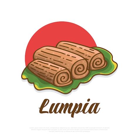 Premium Vector Lumpia Traditional Food From Indonesia Illustration Of