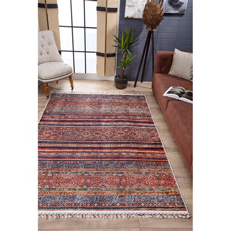 Latitude Vive Azura Modern Machine Woven Red Area Rug Wayfair Co Uk