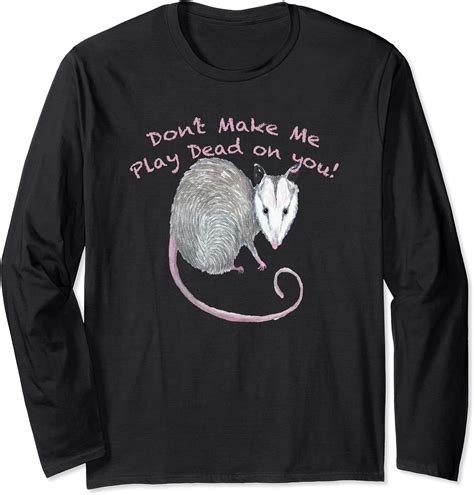 Funny Opossum Possum Long Sleeve T Shirt Uk Fashion