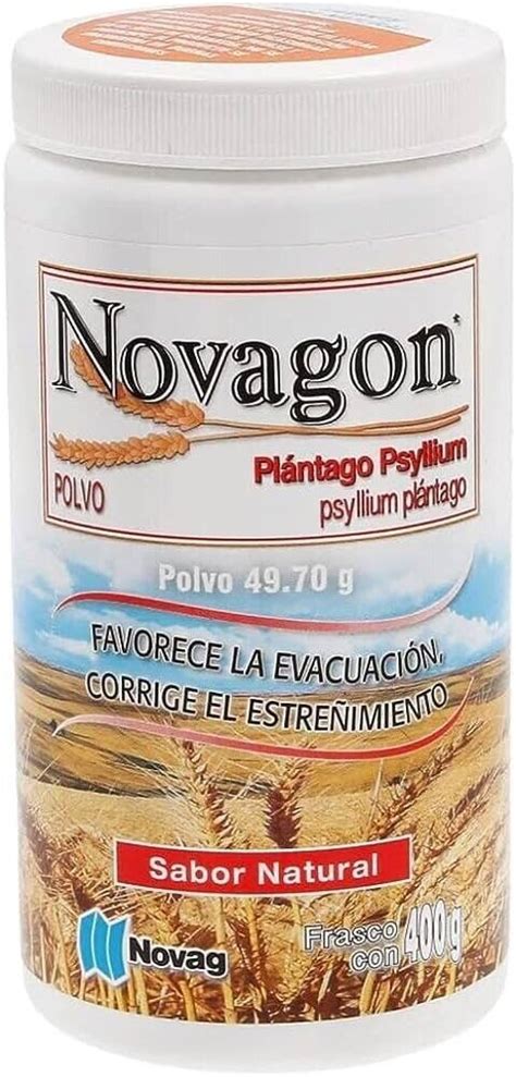 Novagon Plantago Psyllium Fiber Corrige Estre Imiento Sabor Natural