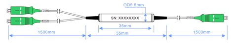 Low Insertion Loss And High Isolation Sc Apc Connector 1550nm Optical