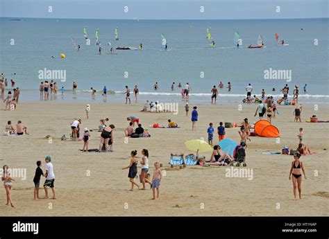 Beach Of Les Sables D Olonne Vendee Pays De La Loire France Europe