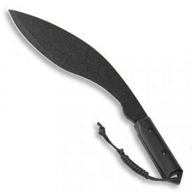 Modern Combat Kukri - Recurved Blade Machete - Black Fighter Knives ...