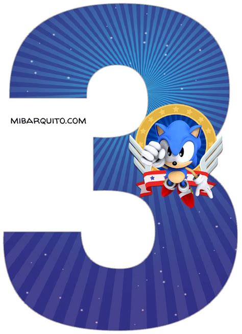 Numeros Sonic Para Imprimir Mi Barquito